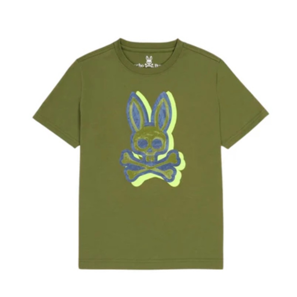 Psycho Bunny‎ kids Varick tee dark olive size 4